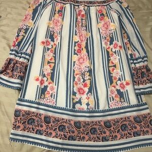 Floral Off-Shoulder Dress - Multicolor